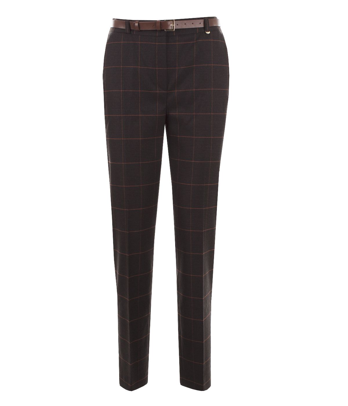 Checkered trousers with crease 2